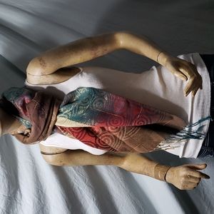 F.C. Brand Polyester and Metallic 68" Long Shall/Scarf